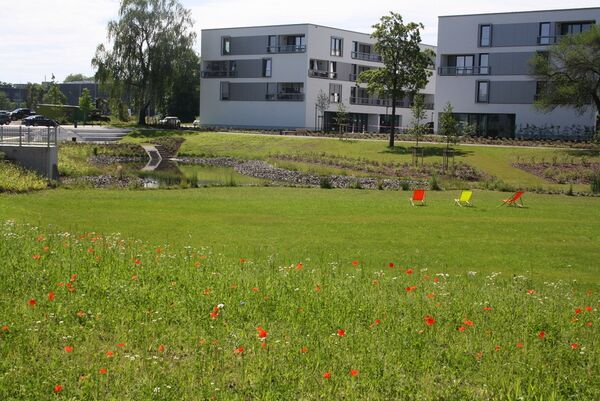 Eroffnung Wasserpark Scharnhorstkaserne Sitzstufenanlage.