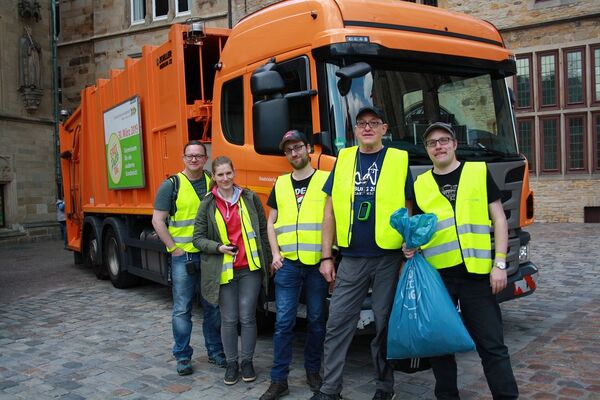 Stadtputztag 2019 Geocachter CITO seit Anfang an dabei.