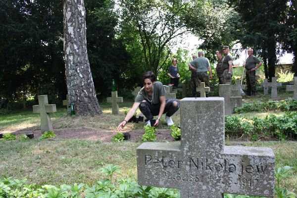 Aktionstag Johannisfriedhof Gedenken an 1. Weltkrieg.