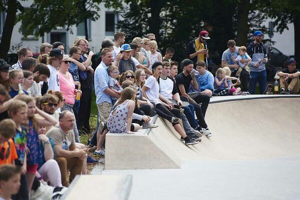 Skate Contest im Osnabrücker Skatepark.