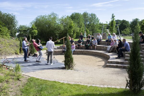 Eröffnung Sommerbühne die Kulturinitiative der Lerchenstraße.