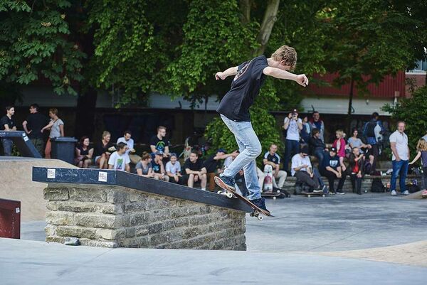 Skate Contest im Osnabrücker Skatepark.