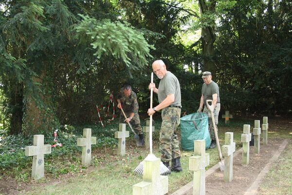 Aktionstag Johannisfriedhof Gedenken an 1.Weltkrieg.